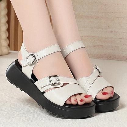 AIYUQI Women's Sandals 2025 New Platform Non-slip Roman Female Sandals Large-size Summer Beach Shoes For Women