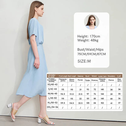 Zeitloses Bürokleid Für Damen Mit Schwingkragen Und Bequemem Sitz