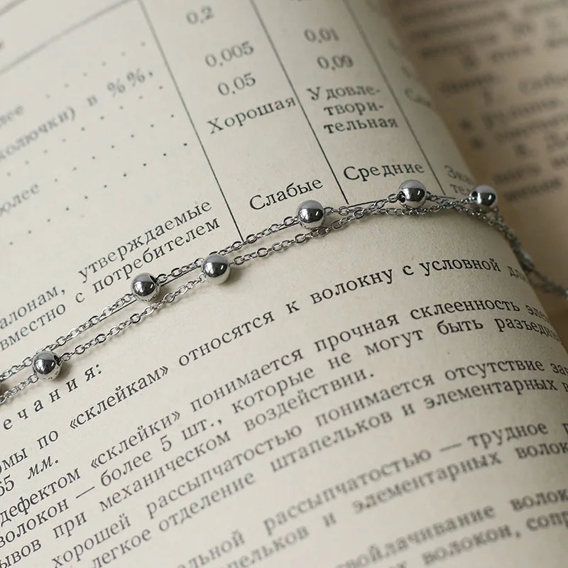 Damen-Armband Doppelperle koreanischer Trend