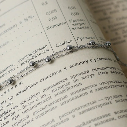 Damen-Armband Doppelperle koreanischer Trend