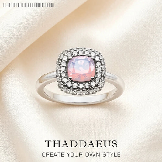 Damen-Ring schillernd Vintage klassisch aus Sterlingsilber