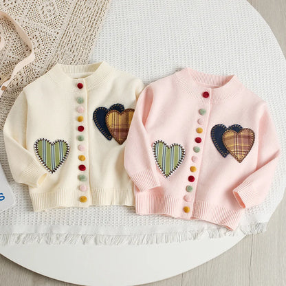 Mädchen Pullover Set mit Patchwork und Tutu Rock für Kinderoutfit 2PCS