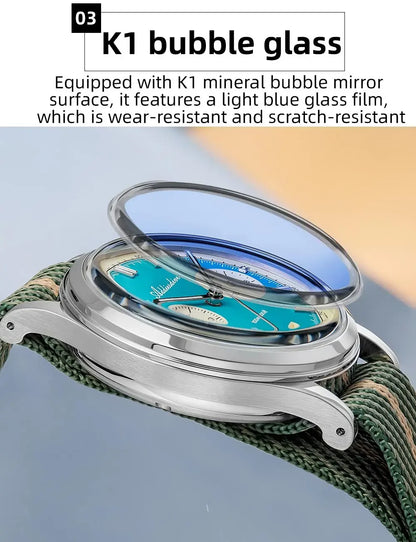 Herren-Chronograph mit VK64-Quarzwerk und Saphirglas