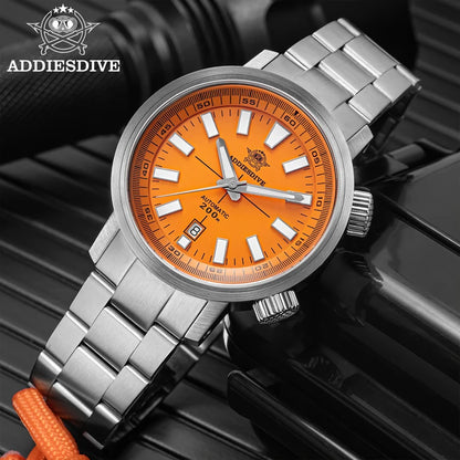 ADDIESDIVE Watch For Men Sapphire Crystal BGW9 Super Luminous AD2093 Japanese 8215 200M Waterproof Automatic Mechanical Watches
