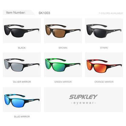 Sonnenbrille Sport polarisiert bunt UV400 Spiegel Bergsteiger Herren