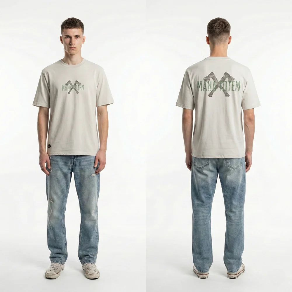 Premium Herren T-Shirt Aus 100% Baumwolle Mit AX Print