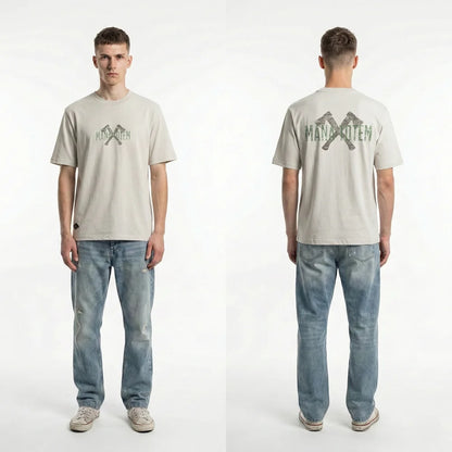 Premium Herren T-Shirt Aus 100% Baumwolle Mit AX Print