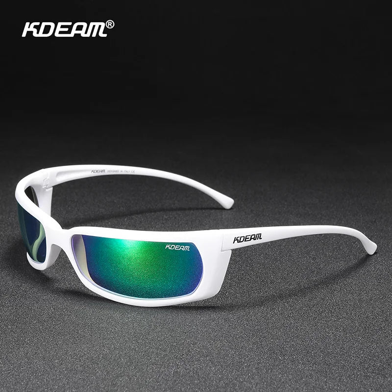 Sonnenbrille Sport UV400 polarisiert leicht Angeln Reißverschlussetui Unisex