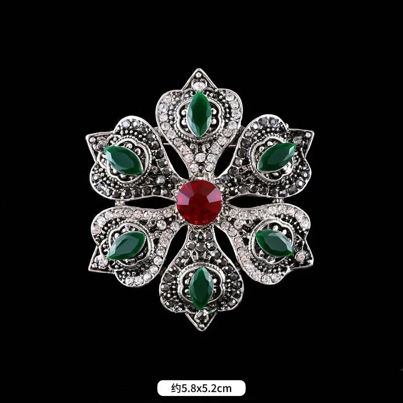 Brosche Metall Barock Vintage Retro Palast Revers Pin Unisex Party