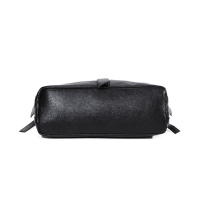 Damen-Schultertasche aus Vintage Öl-Wachs-Leder mit großem Stauraum und Mehrfach-Reißverschlussfächern