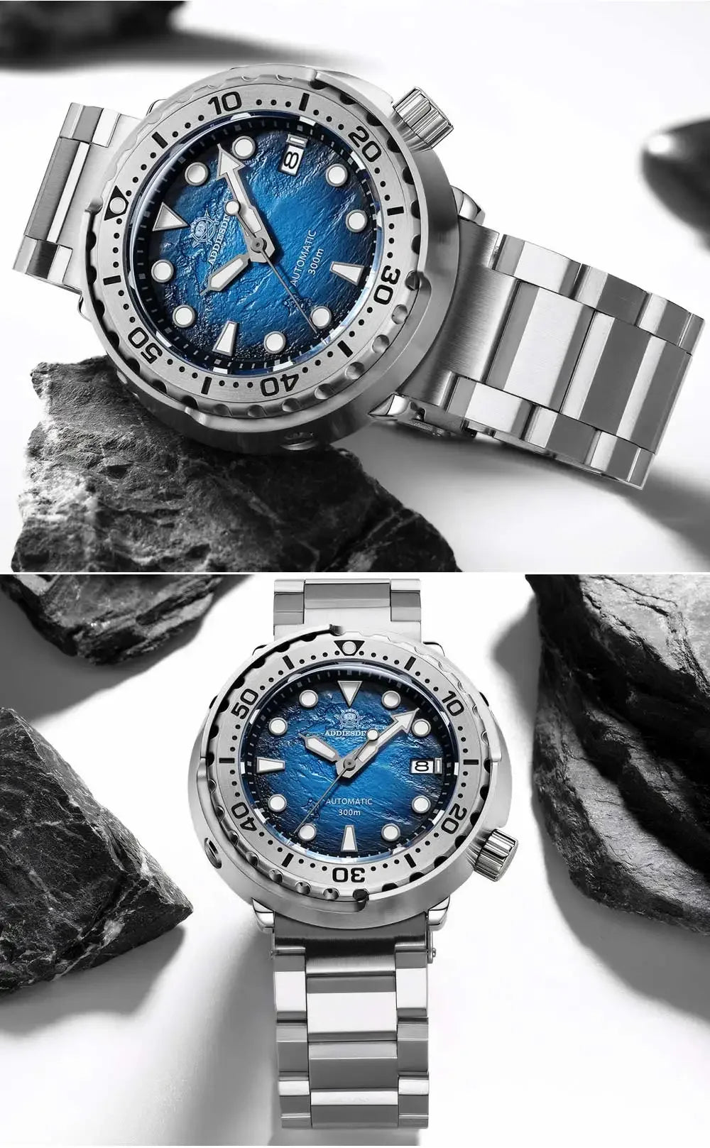 Herren-Taucheruhr mit 300 m Wasserdichtigkeit und NH35A-Automatikwerk