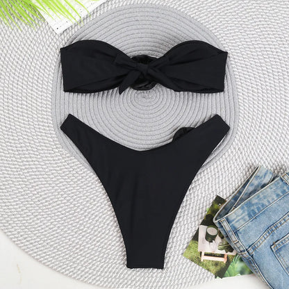 Dreiteiliges Damen-Bikini-Set im brasilianischen Stil – ideal für Strand und Pool
