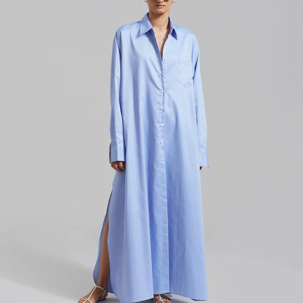 Eleganter Damen-Tunikablazer mit Reverskragen und langen Ärmeln im Patchwork-Design – ideal für die Straße