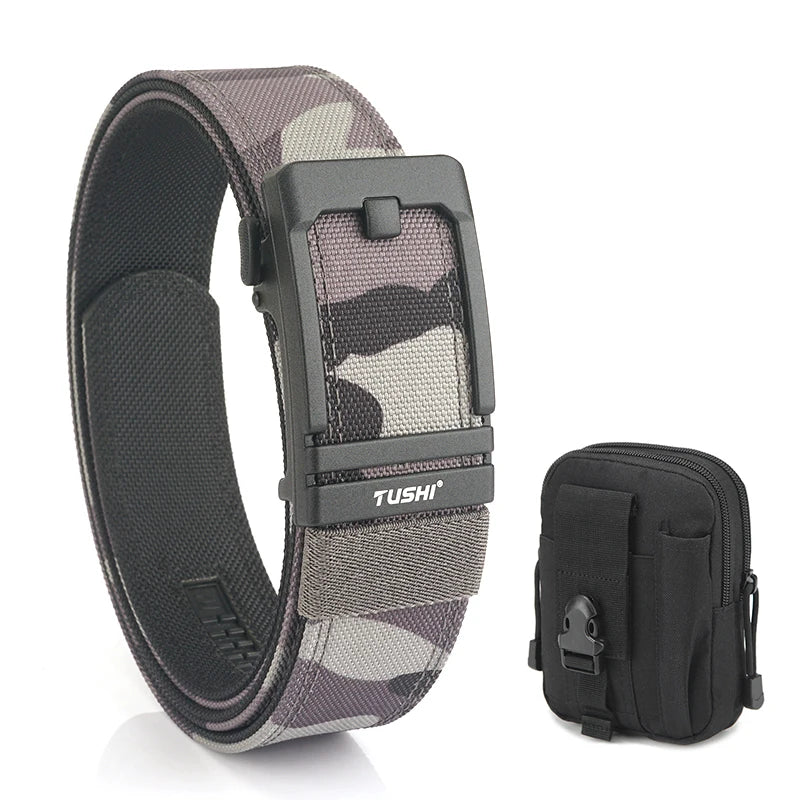 Unisex-Taktischer Gürtel aus 1100D Nylon mit Metall-Schnalle, Ideal für Airsoft-Pistolen