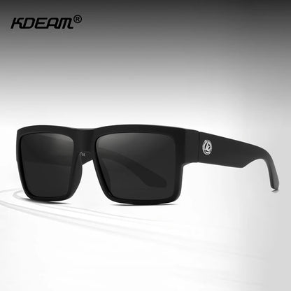 Sonnenbrille quadratisch polarisiert UV400 Punk-Stil elastisch Herren