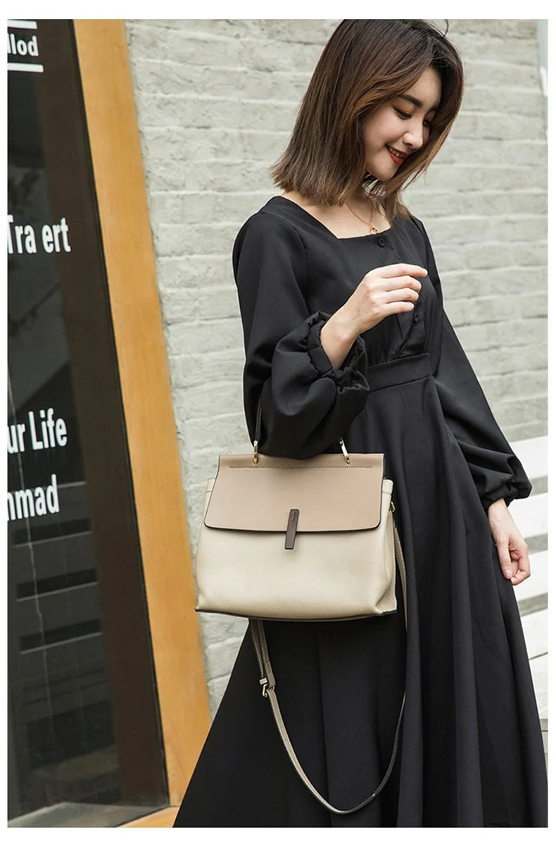Office Damen Handtasche aus Kuhleder