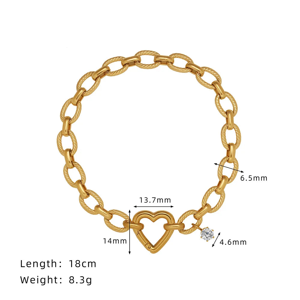 Edelstahl Neue Stil Kette Chic Mode Armband Armreif Wasserdicht Eingetroffen PVD Überzogene Handgelenk Schmuck für Frauen