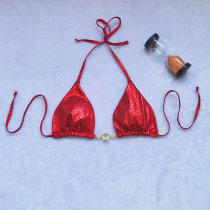 Dreiteiliger Damen-Bikini im brasilianischen Stil – ideal für Strand und Pool