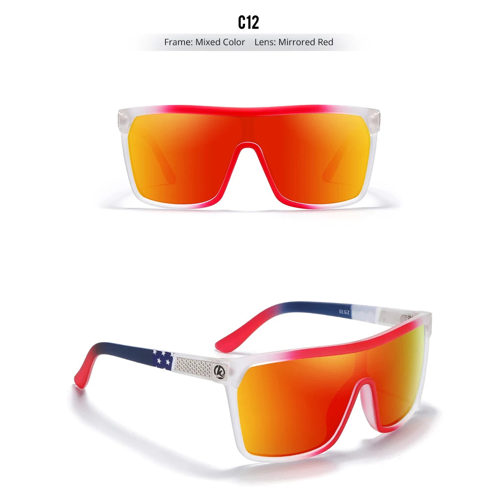 Sonnenbrille einteilig polarisiert UV400 5-Scharnier Herren