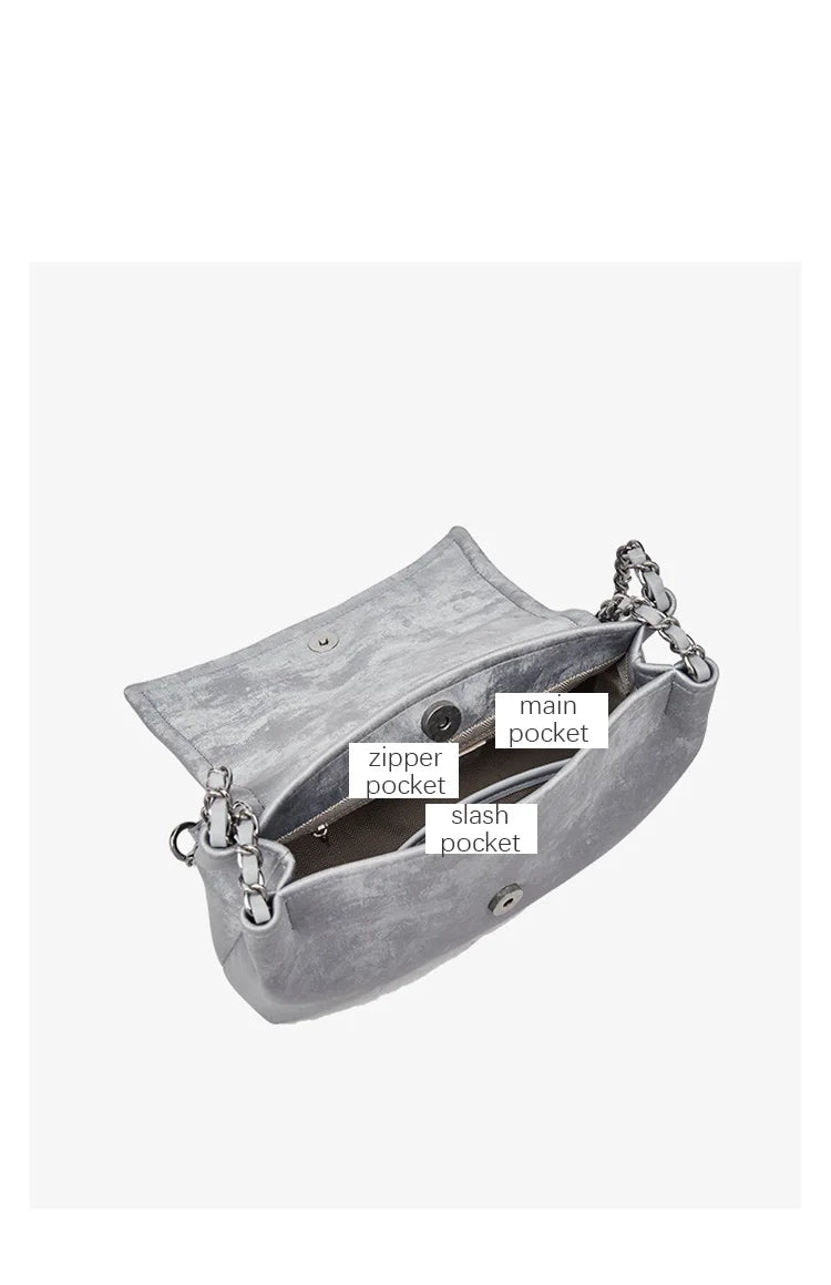 Elegante Damen Schultertasche aus PU-Leder mit Schmetterlings-Dekor