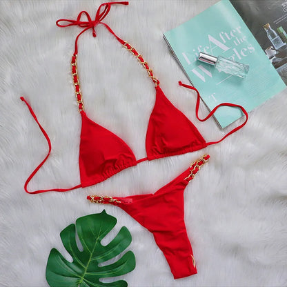 Sexy pinker Bikini-Set für Damen – ideal für Strand und Pool