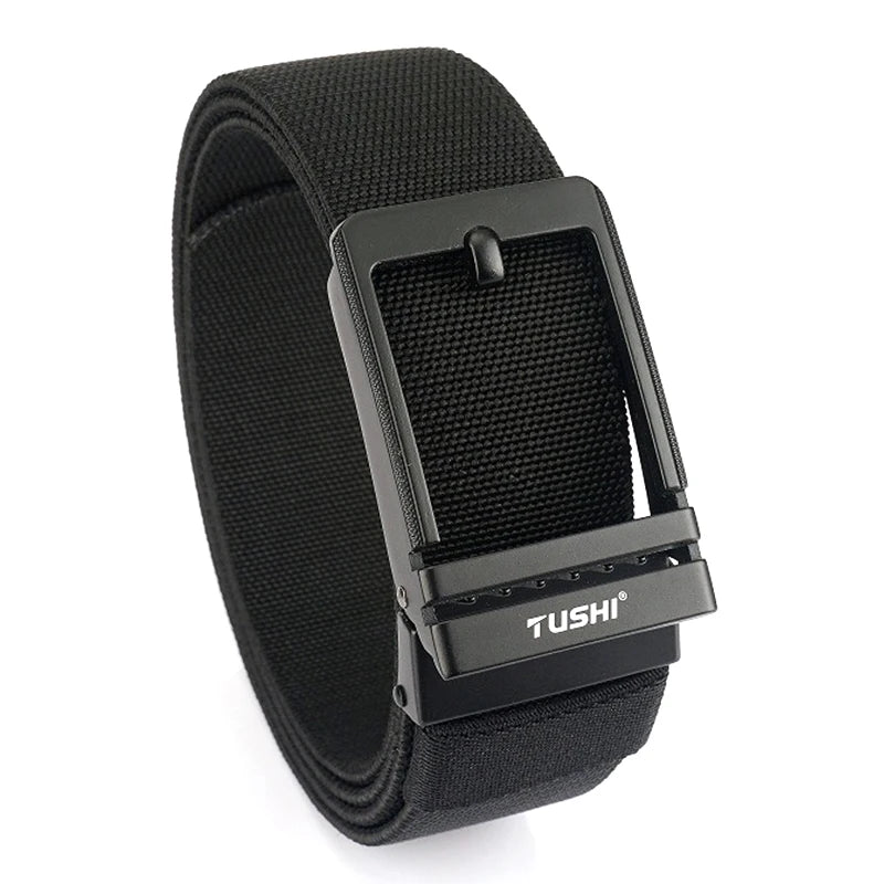 VATLY Herren Stretch-Gürtel 38mm mit Automatik-Schnalle aus Nylon