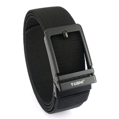 VATLY Herren Stretch-Gürtel 38mm mit Automatik-Schnalle aus Nylon