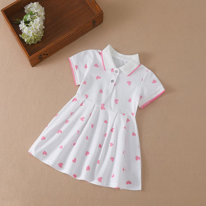 Mädchen Kleidung 2023 Neue Sommer Prinzessin Kleider Kurzarm Kinder Kleid Baby Kleider für Kinder Kleidung 2-6Y