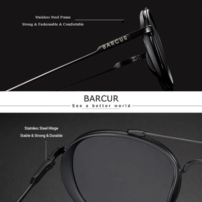 Sonnenbrille quadratisch rund klassisch polarisiert UV400 Unisex