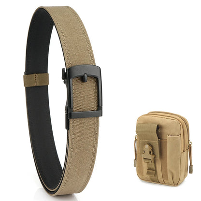 VATLY EDC Casual Gürtel Herren Nylon Rigid Military Automatik-Schnalle
