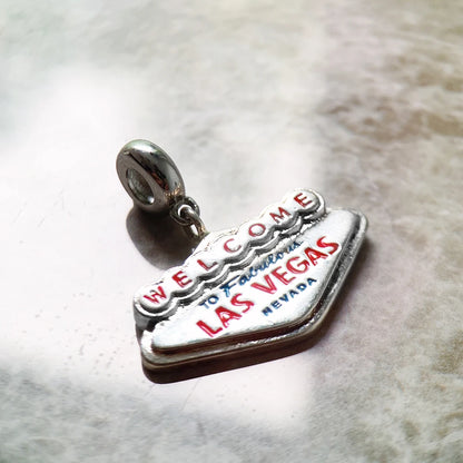 Damen-Charm-Anhänger Las Vegas Nevada Reise DIY aus Sterlingsilber