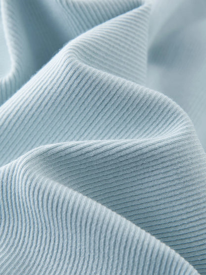 3D-Blumen Baumwollshirt in Übergröße mit Rundhalsausschnitt – Schlankes, besticktes Design für Büro und Alltag