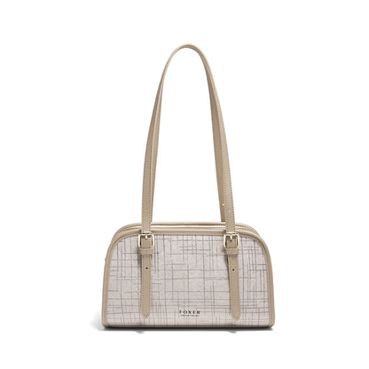 Schultertasche Aus Spaltleder Im Neuen Design Luxuriöse Satchel