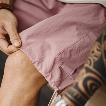 Herren Cargo-Shorts aus schnelltrocknendem Material mit elastischer Taille für den Sommer