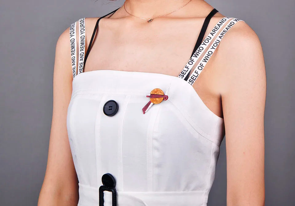 Brosche Hummer Vogel Acryl Harajuku Tier Corsage Clip Damen Kinder