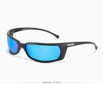 Sonnenbrille Sport UV400 polarisiert leicht Angeln Reißverschlussetui Unisex