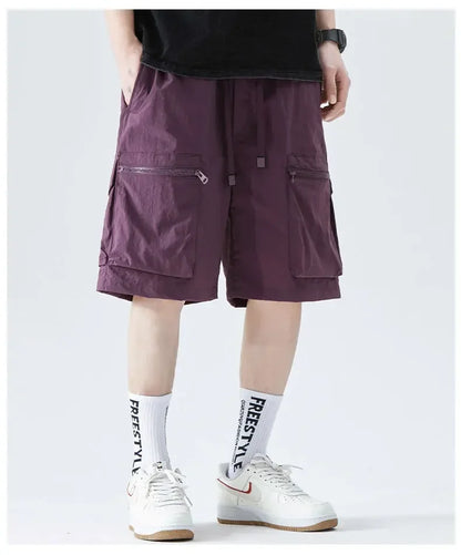 Herren-Laufshorts mit Handytasche und Reißverschlusstasche – ideal für Marathon und Sport.
