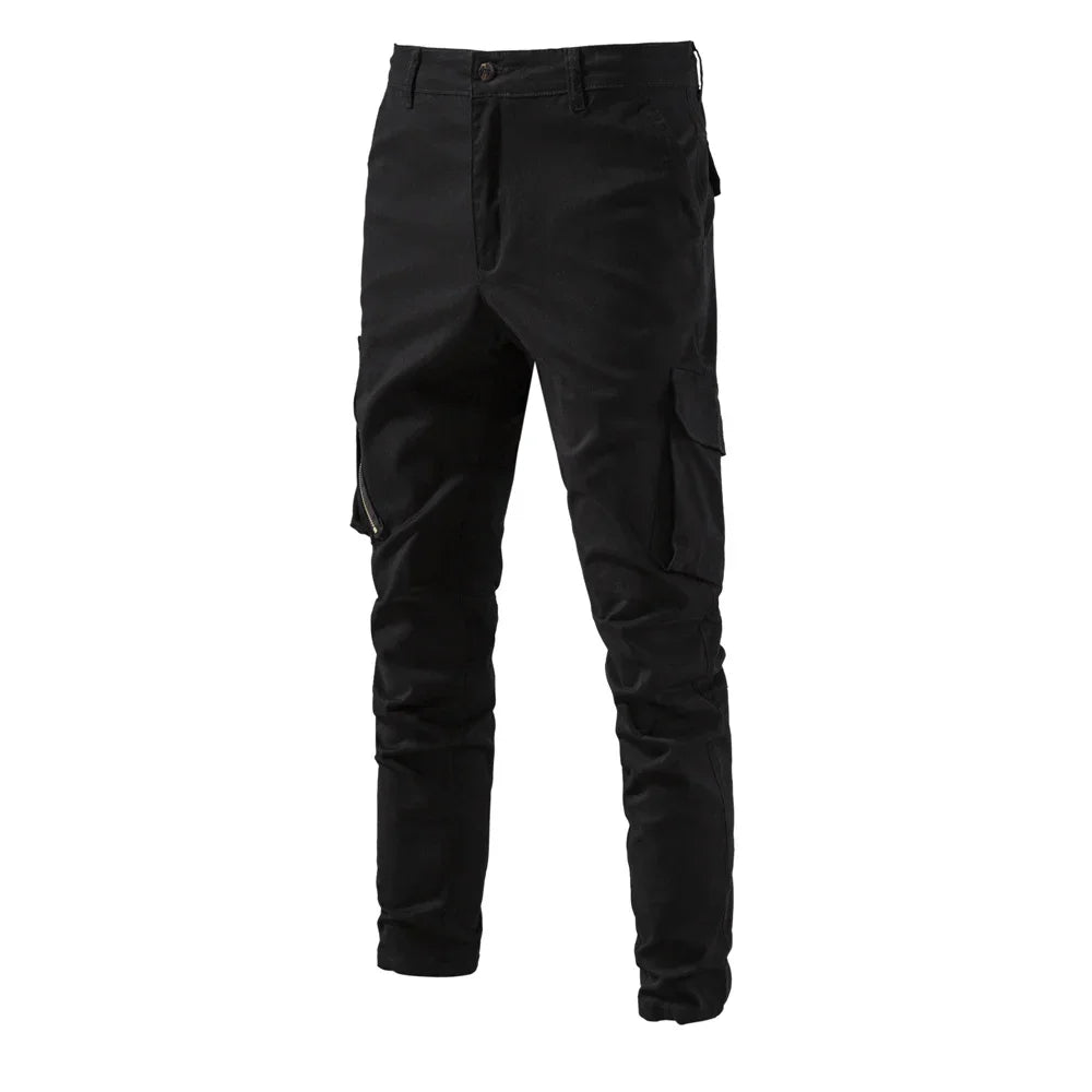 Premium Herren Cargo Hose 100% Baumwolle Mit Vielen Praktischen Taschen