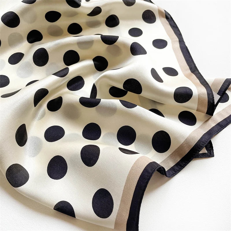 Damen Seidenschal klein Krawatte Haarband Bandana Foulard Kopftuch bedruckt B