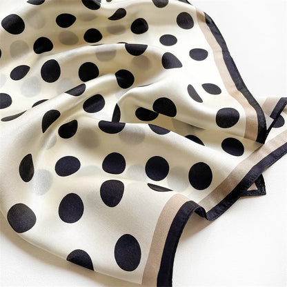 Damen Seidenschal klein Krawatte Haarband Bandana Foulard Kopftuch bedruckt B