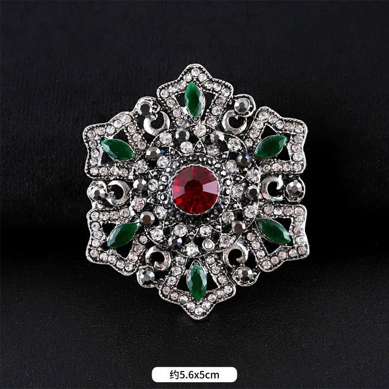 Brosche Metall Barock Vintage Retro Palast Revers Pin Unisex Party