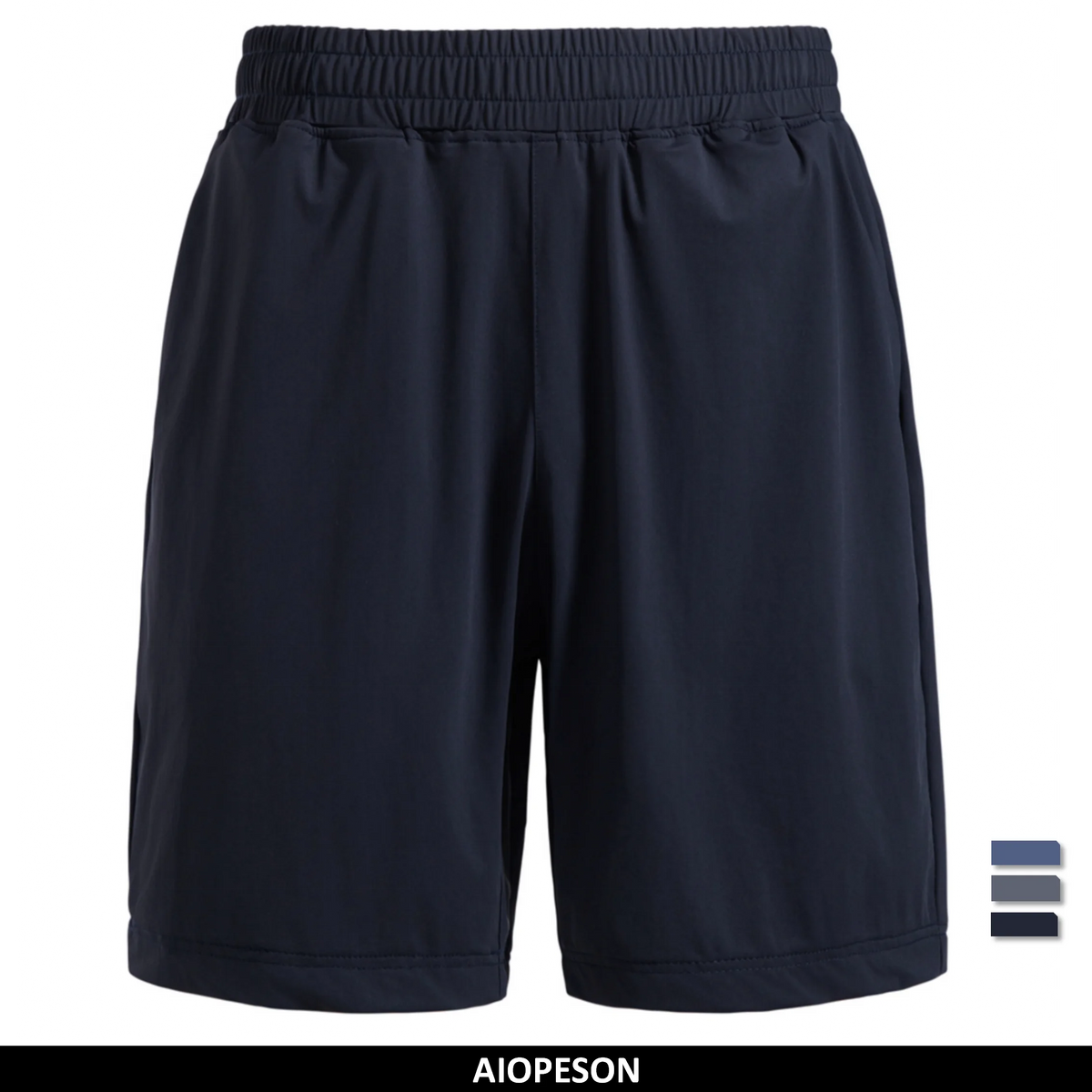 Herren-Urlaubsshorts in Dunkelblau mit elastischem Bund und Taschen