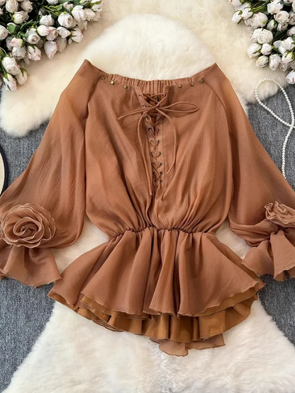 Elegantes Damen-Zweiteiler-Set mit Pailletten, langärmligem Oberteil und hoch taillierter, gerader Hose – schickes Outfit für besondere Anlässe.