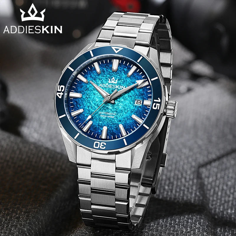 Herren-Taucheruhr mit Miyota-9015-Automatikwerk und Saphirglas