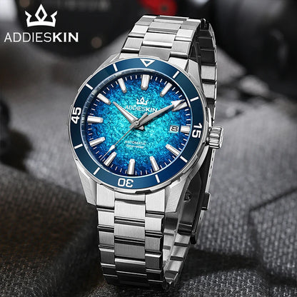 Herren-Taucheruhr mit Miyota-9015-Automatikwerk und Saphirglas
