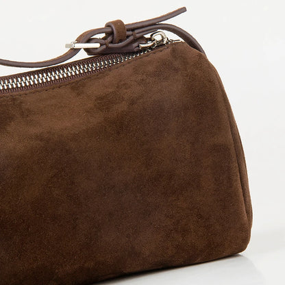 First Layer Wildleder-Handtasche Damen | Mini-Quadrat-Form