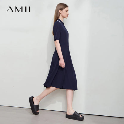 Stylisches Tailliertes Damen Strickkleid V Ausschnitt Büro