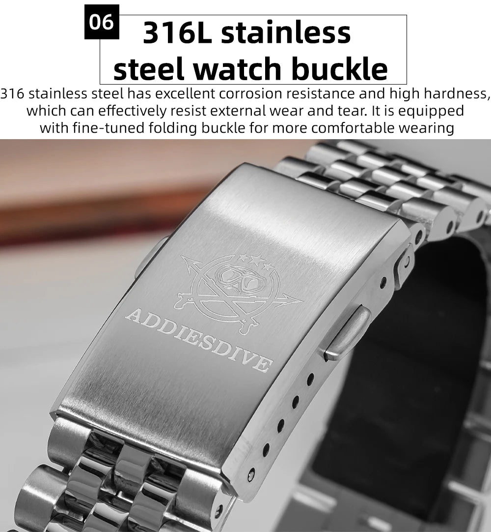 Herren-Quarzuhr mit Jubilee-Armband und Saphirglas