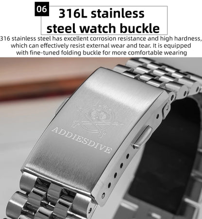 Herren-Quarzuhr mit Jubilee-Armband und Saphirglas