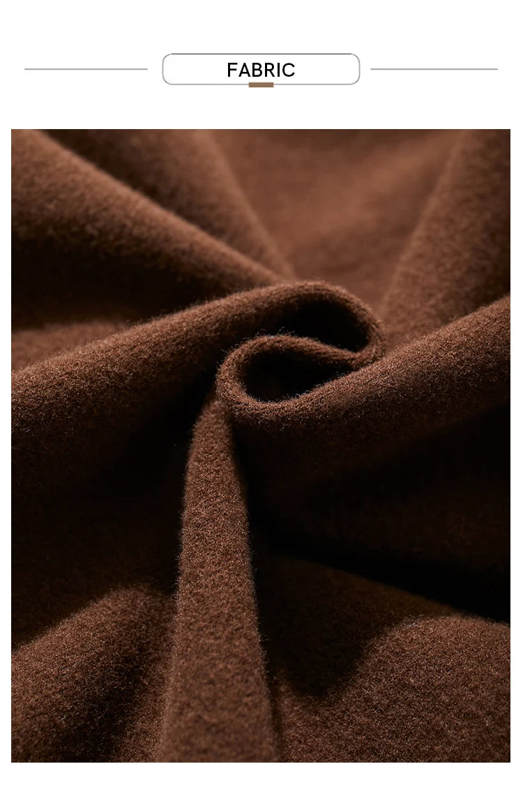 Damen Rollkragen-T-Shirt aus besticktem Fleece für warme Wintertage